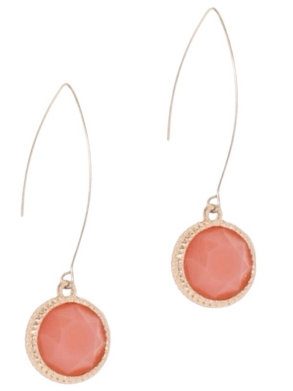 New York & Co. Thoughtful Pink Faceted Drop Earrings (NWT)